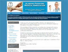 Tablet Screenshot of alabamapodiatrists.org